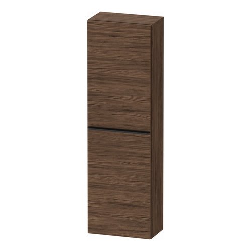 Hoge Kast Duravit D-Neo Kolomkast Wand 132 cm Rechtsdraaiend Mat Noten (Donker) 
