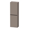 Duravit Hoge Kast Duravit D-Neo Kolomkast Wand 132 cm Rechtsdraaiend Mat Basalt