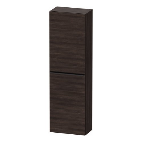 Hoge Kast Duravit D-Neo Kolomkast Wand 132 cm Rechtsdraaiend Mat Kastanje (Donker) 