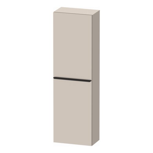 Hoge Kast Duravit D-Neo Kolomkast Wand 132 cm Rechtsdraaiend Mat Taupe 