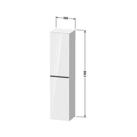 Hoge Kast Duravit D-Neo Kolomkast Wand 176 cm Rechtsdraaiend Mat Betongrijs