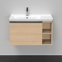 Badmeubel Duravit D-Neo Wand 78.4x45.2x44 cm Links Mat Natuur Eiken