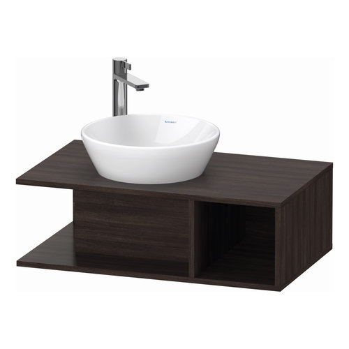 Badmeubel Duravit D-Neo Wand 80x48x26 cm Rechts Mat Kastanje (Donker) 