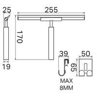 NIET MEER LEVERBAAR Douchewisser Haceka Selection Met Haak Mat Zwart