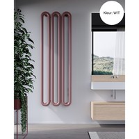 Designradiator Instamat Tubone-V 200x67x14cm Incl. Aansluitset Wit