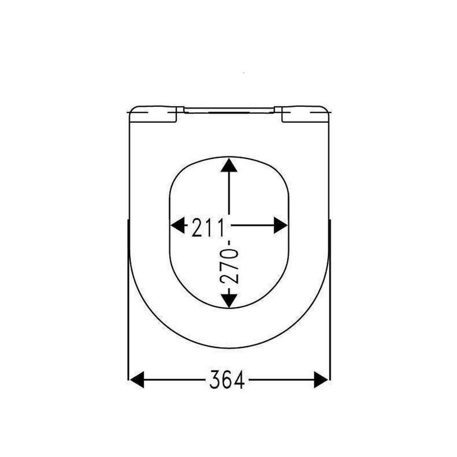 Toiletzitting Cedo Palm Beach Softclose Wit