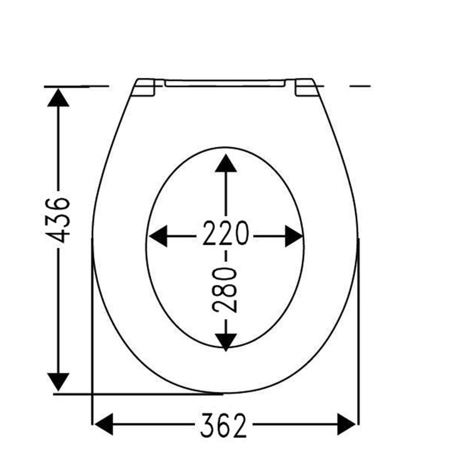 Toiletzitting Cedo Leuchtturm Softclose Veelkleurig