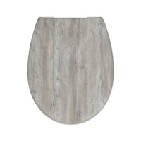 Toiletzitting Cedo Ponderosa Pine Softclose Houtlook Grijs