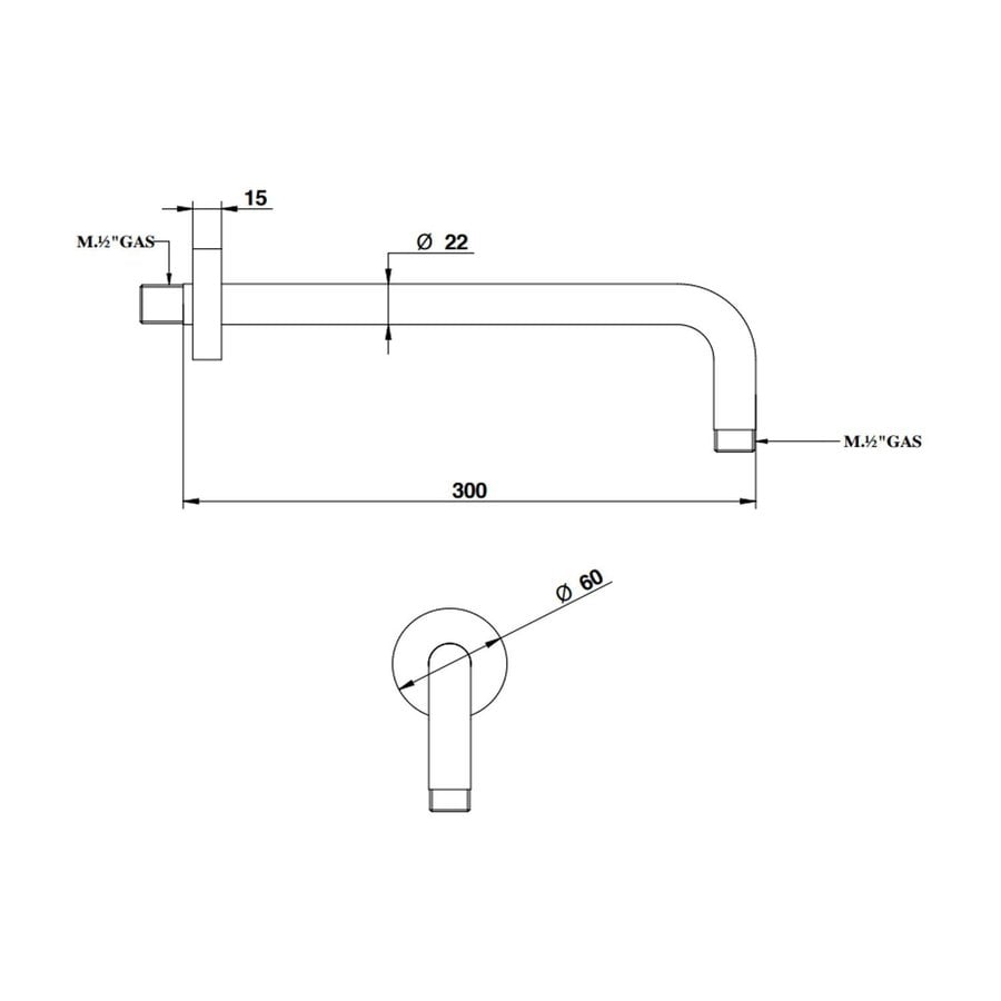 Regendoucheset Inbouw Bongio Shower Set met Handdoucheset Chroom