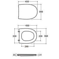 Closetzitting Globo Specials Softclose Zwart