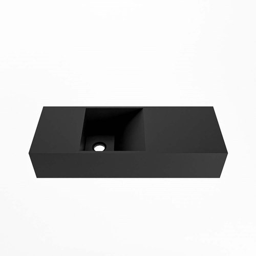 Fontein Mondiaz Tyne 60 cm Solid Surface Positie Links Zonder Kraangat Urban 