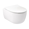 Wandcloset Pack Plieger Kansas Diepspoel Rimless Compact met Slim Zitting 36x49cm Wit