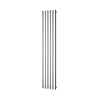 Plieger Designradiator Plieger Trento 814 Watt Middenaansluiting 180x35 cm Zilver Metallic