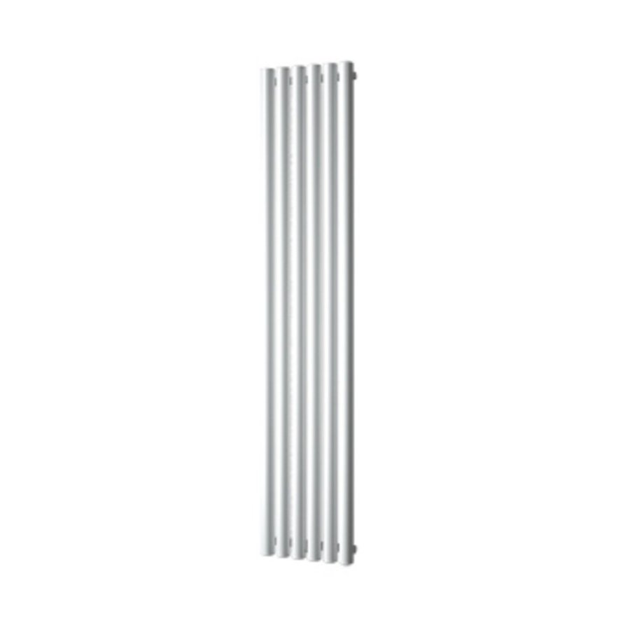 Designradiator Plieger Trento 814 Watt Middenaansluiting 180x35 cm Zilver Metallic