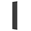 Plieger Designradiator Plieger Trento 814 Watt Middenaansluiting 180x35 cm Black Graphite