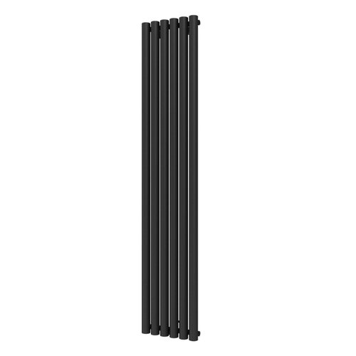 Designradiator Plieger Trento 814 Watt Middenaansluiting 180x35 cm Black Graphite 