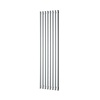 Designradiator Plieger Trento 1086 Watt Middenaansluiting 180x47 cm Antraciet Metallic
