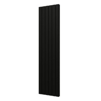 Designradiator Plieger Cavallino Retto Dubbel 1162 Watt Middenaansluiting 180x45 cm Mat Zwart