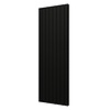 Designradiator Plieger Cavallino Retto Dubbel 1549 Watt Middenaansluiting 180x60,2 cm Mat Zwart
