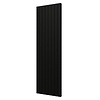 Plieger Designradiator Plieger Cavallino Retto Dubbel 1716 Watt Middenaansluiting 200x60,2 cm Mat Zwart