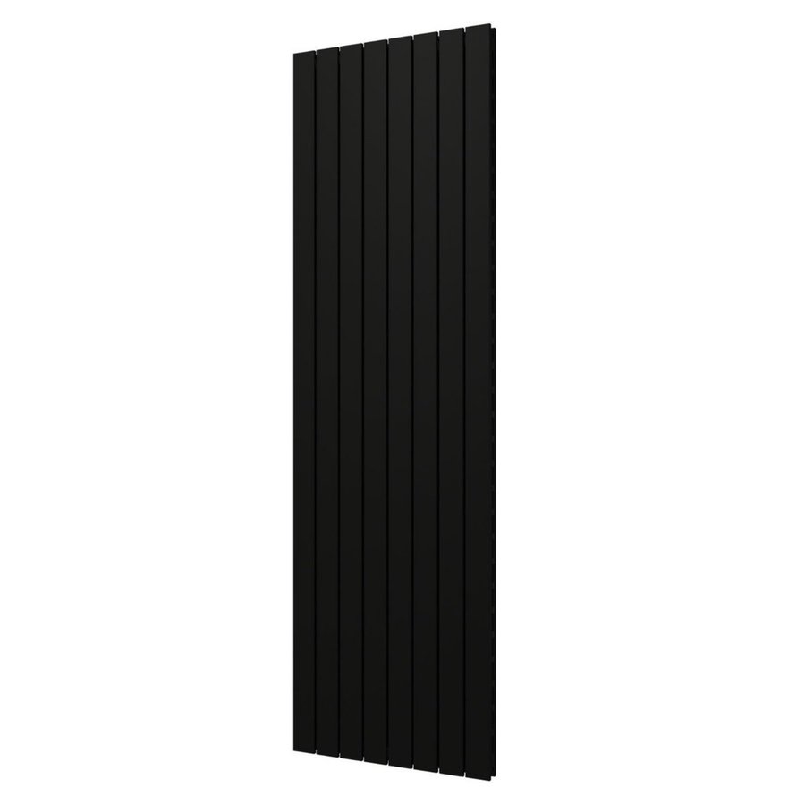 Designradiator Plieger Cavallino Retto Dubbel 1716 Watt Middenaansluiting 200x60,2 cm Mat Zwart