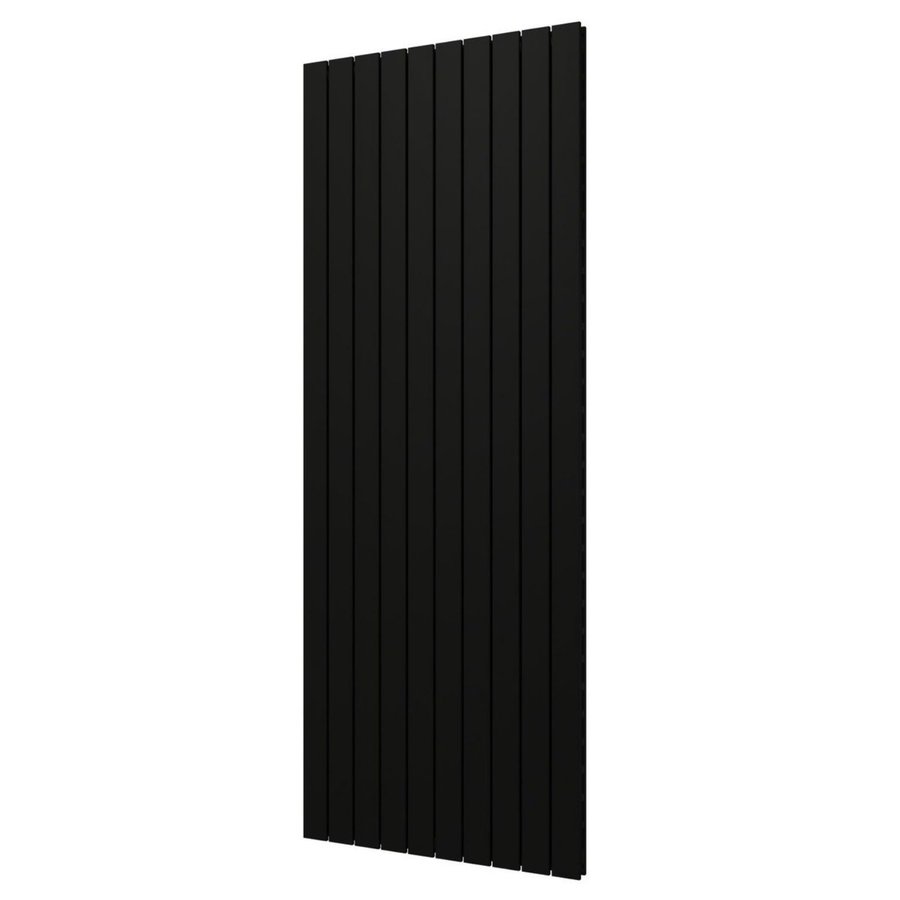 Designradiator Plieger Cavallino Retto Dubbel 2146 Watt Middenaansluiting 200x75,4 cm Mat Zwart