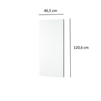 Designradiator Plieger Perugia 549 Watt Middenaansluiting 120,6x45,6 cm Mat Zwart