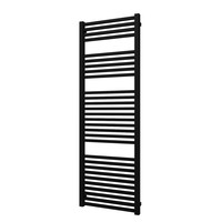 Designradiator Plieger Roma 964 Watt Zijaansluiting 175,5x60 cm Mat Zwart