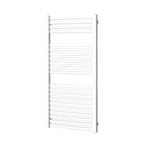 Designradiator Plieger Roma M 125,5 x 60 cm 700 Watt Middenaansluiting Wit Structuur