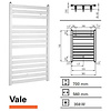 Plieger Designradiator Vale 700 x 560 mm Donkergrijs Structuur