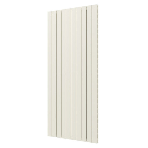 Designradiator Plieger Cavallino Retto Dubbel 1936 Watt Middenaansluiting 180x75,4 cm Wit Structuur 