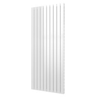 Designradiator Plieger Cavallino Retto Dubbel 1936 Watt Middenaansluiting 180x75,4 cm Mat Wit