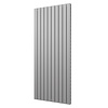 Plieger Designradiator Plieger Cavallino Retto Dubbel 1936 Watt Middenaansluiting 180x75,4 cm Pearl Grey