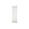 Plieger Designradiator Plieger Cavallino Retto Enkel 1332 Watt Middenaansluiting 200x60,2 cm Zilver Metallic