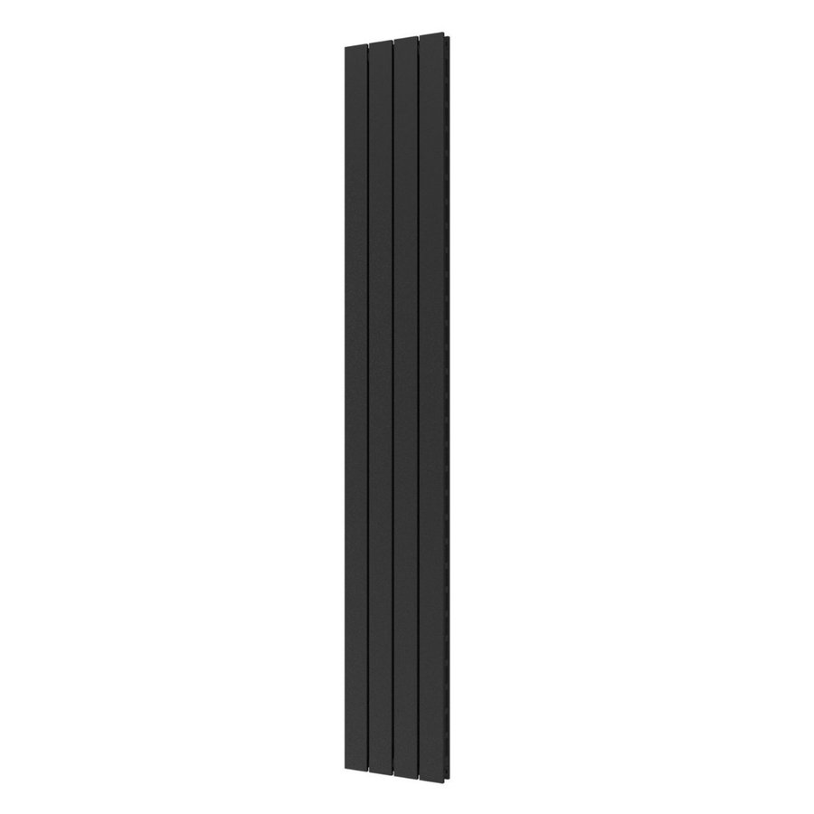 Designradiator Plieger Cavallino Retto Dubbel 905 Watt Middenaansluiting 200x29,8 cm Black Graphite