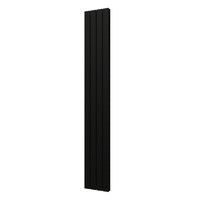 Designradiator Plieger Cavallino Retto Dubbel 905 Watt Middenaansluiting 200x29,8 cm Zwart