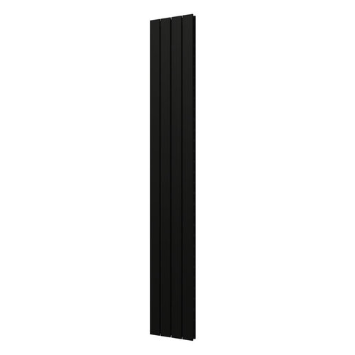 Designradiator Plieger Cavallino Retto Dubbel 905 Watt Middenaansluiting 200x29,8 cm Zwart 