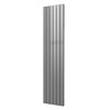 Plieger Designradiator Plieger Cavallino Retto Dubbel 1287 Watt Middenaansluiting 200x45 cm Zilver Metallic