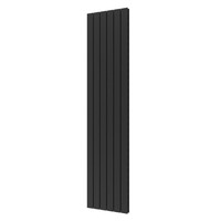 Designradiator Plieger Cavallino Retto Dubbel 1287 Watt Middenaansluiting 200x45 cm Black Graphite