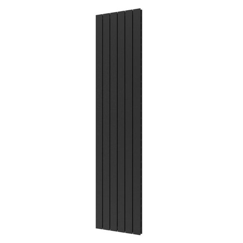 Designradiator Plieger Cavallino Retto Dubbel 1287 Watt Middenaansluiting 200x45 cm Black Graphite 