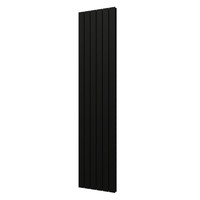 Designradiator Plieger Cavallino Retto Dubbel 1287 Watt Middenaansluiting 200x45 cm Zwart