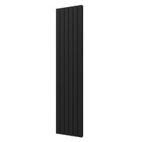 Designradiator Plieger Cavallino Retto Dubbel 1287 Watt Middenaansluiting 200x45 cm Donkergrijs Structuur