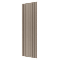 Designradiator Plieger Cavallino Retto Dubbel 1716 Watt Middenaansluiting 200x60,2 cm Zandsteen