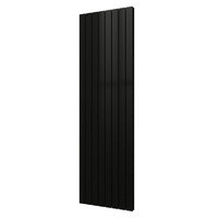 Designradiator Plieger Cavallino Retto Dubbel 1716 Watt Middenaansluiting 200x60,2 cm Antraciet Metallic