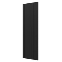 Designradiator Plieger Cavallino Retto Dubbel 1716 Watt Middenaansluiting 200x60,2 cm Donkergrijs Structuur