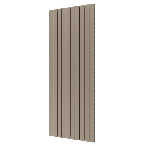 Designradiator Plieger Cavallino Retto Dubbel 2146 Watt Middenaansluiting 200x75,4 cm Zandsteen 