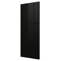 Designradiator Plieger Cavallino Retto Dubbel 2146 Watt Middenaansluiting 200x75,4 cm Antraciet Metallic