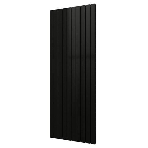 Designradiator Plieger Cavallino Retto Dubbel 2146 Watt Middenaansluiting 200x75,4 cm Antraciet Metallic 