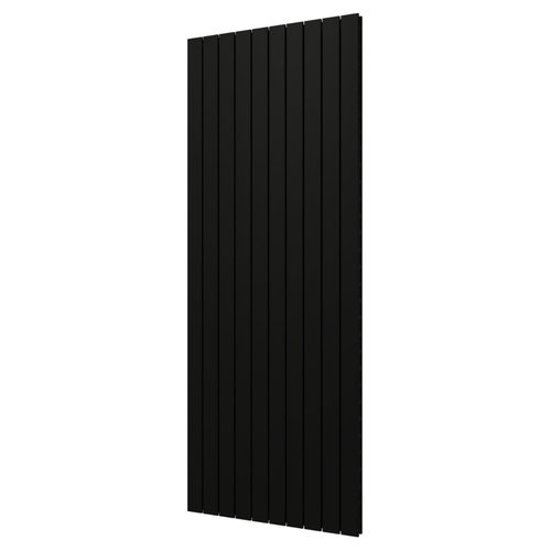 Designradiator Plieger Cavallino Retto Dubbel 2146 Watt Middenaansluiting 200x75,4 cm Zwart 