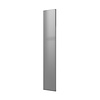 Plieger Designradiator Plieger Perugia 535 Watt Middenaansluiting 180,6x30,4 cm Zilver Metallic